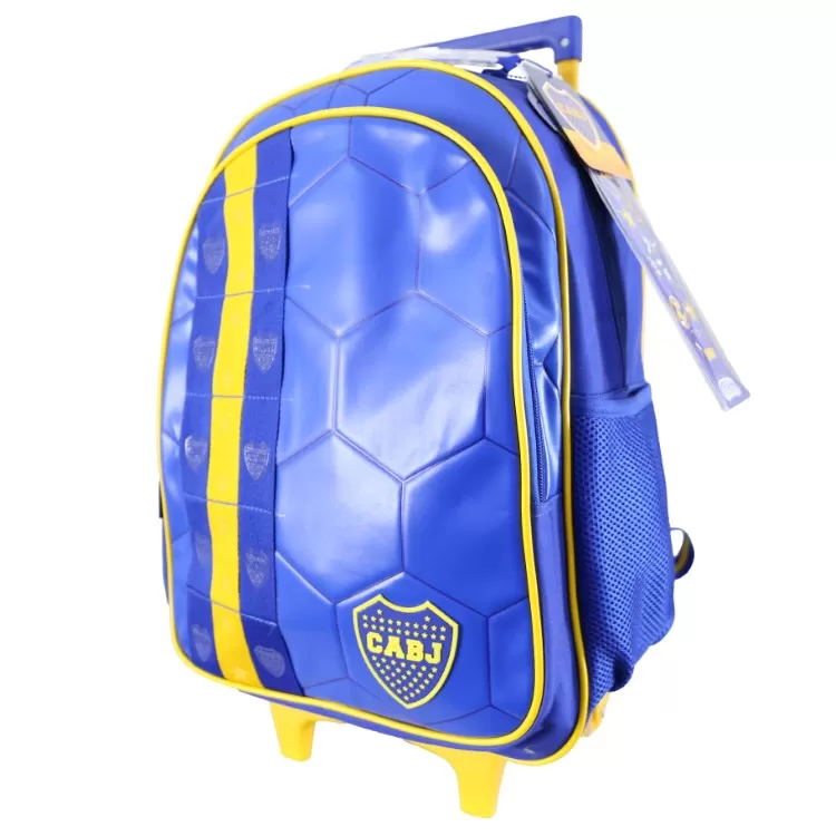 Mochila Escolar Cresko 2026 Boca Juniors 18" con Carro Art.BO611